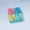 D, variant on Transparent Keys Keyboard Keychain Stress-Relief Toys Clicking Fingertip Toy Button Keycap Keyring Birthday Gifts for Friends