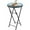 Blue, variant on Outsunny Mosaic Patio Side Table, 14" Folding Balcony Table, Blue