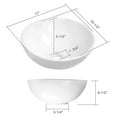 thumbnail image 6 of 11" White Ceramic Vessel Sink - Round Bathroom Vanity Bowl, Above Counter Modern Design, Durable Porcelain, Easy Install, Contemporary Style, 6 of 7
