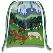 Wild Horses Drawstring Tote Bag (10 Pack)