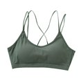 thumbnail image 2 of Steel Thin Shoulder Straps Back Tube Top - Chest Wrap Bra with Chest Pad Underwear, 2 of 6