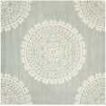 thumbnail image 3 of SAFAVIEH Bella Parker Geometric Wool Area Rug, Grey/Ivory, 7' x 7' Square, 3 of 11