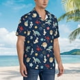 thumbnail image 5 of Haiem Sea Creatures Printed Hawaiian Shirt for Men - Men’s Casual Beach Summer Shirts - Stretch Fabric with Modern Fit-3X-Large, 5 of 9