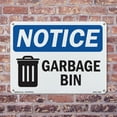 thumbnail image 5 of Garbage Can OSHA Notice Aluminum Sign 18 Inch x 12 Inch - 10 Pack, 5 of 8