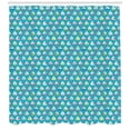 thumbnail image 3 of Sailboat Shower Curtain, Chaplet Striped on Polka Dotted and Floral Design Cutters with Semi-Circular Hull, Fabric Bathroom Set with Hooks, 69W X 70L Inches, Multicolor, by Ambesonne, 3 of 3