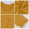 thumbnail image 6 of Dwellite Mens Long Sleeve Shirts Fashion Crew Neck T-Shirts Classic Basic Casual Plain Soft Tee Shirts Yellow 2XL, 6 of 9