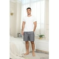 thumbnail image 4 of MoFiz Men's 3-Pack Pajama Shorts Cotton Blend Striped Sleep Lounge Bottoms, 4 of 7