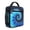 Blue and Black, variant on Blue and Black Tie Dye Pattern Insulated Lunch Bag Teens,Lunch Box for Men Women for Work,Picnic or Travel,10.2x9.5x4.3 Inches,8 Can Capacity