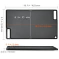 thumbnail image 6 of KFFKFF Switchable Grill/Griddle, 9.7"x16.7" Pre-Treated Cast Iron Griddle, Rectangular Dual Burner Griddle Pan, Non-Adhesive Family Pan Utensils with Handles, Flat Top Dish for BBQ, Gas Grill, Black, 6 of 9