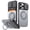 Gray, variant on For iPhone 17 Pro Max Case with Card Holder & Kickstand & Slide Camera Lens Cover & Camera Stand & Wallet, Heavy Duty Rugged Phone Case Cover