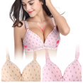 thumbnail image 5 of Womens Bras,Triangular Leaf Print Front Button Maternity Nursing Bra(80B-95B), 5 of 5