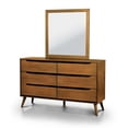 thumbnail image 3 of FOA Belkor 4pc Oak Wood Bedroom Set - Queen + 1 Nightstand + 1 Dresser +1 Mirror, 3 of 12