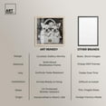 thumbnail image 6 of Constellation Frenchie Purse Shadowbox Print Fashion Art Prints by Art Remedy, Blonde Frame, 40 x 40, 6 of 7