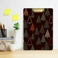 thumbnail image 6 of 12.5"x9" Christmas Trees Clipboards, Standard A4 Letter Size Nursing Clipboard with Low Profile Metal Clip Decorative Clip Board for Office Supplies,Silver, 6 of 7