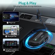 OttoExpress Play2video Ultra Wireless CarPlay Android Auto Adapter Car TV Box for OEM Wired CarPlay Car