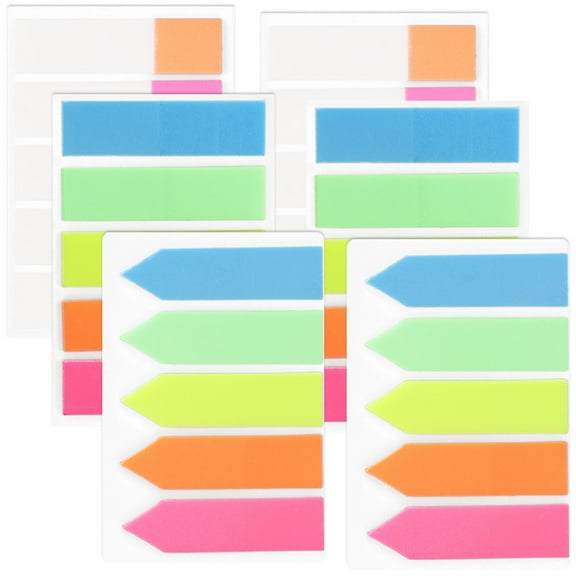 unbranded  6 Books Sticky Tabs Transparent Pet Notes Memo Page Markers