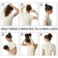 thumbnail image 6 of LELINTA 1PCS Messy Hair Bun Hair Piece Ponytail Hair Extensions Scrunchy Scrunchie Updo Hairpiece Curly Wavy Bun Extensions Chignon, 6 of 7
