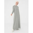 thumbnail image 5 of Green - Crew neck - Modest Dress - Refka, 5 of 7