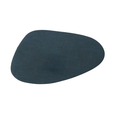 

Mosey Faux Leather Placemat Waterproof Heat-Resistant Non-slip Heat Insulation Dishwasher Safe Solid Color Irregular Dining Table Protection Decoration Pad Kitchen Supplies