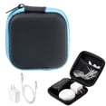 thumbnail image 2 of Earbud Case,Portable Earphone Case,Headphone Cloth Earbud Holder with Zipper,Cell Phone Accessories Organizer,for Wireless/Bluetooth Headphones,SD Memory Card,Camera Chips2.95x2.95 inch(Sky Blue), 2 of 9