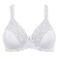 thumbnail image 6 of Women's Sexy Lace Embroidered Bras Full Coverage Unlined Underwire Plus Size Bra 48D, 6 of 8