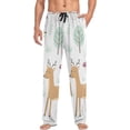 thumbnail image 4 of Forest Animals Ghost Pajama Pants, Men's Lounge Pants Light with Drawstring and Pockets, Christmas New Year Birthday Father's Day Gifts, X-Large, 4 of 7