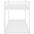 thumbnail image 4 of Metal Twin Over Bunk Bed, White - Low For Optimal Bed And Secure, 4 of 6