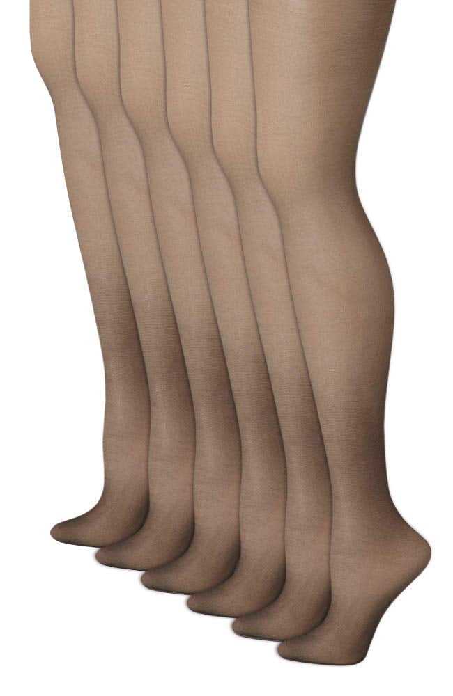 NY Lingerie Multi Packs Silk Reflections Control Top Sandalfoot