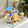 thumbnail image 4 of Miniature House Kit, Dollhouse Kit, Miniature Kit, DIY Mini House Building Kit for Adult, Beach House, 4 of 4