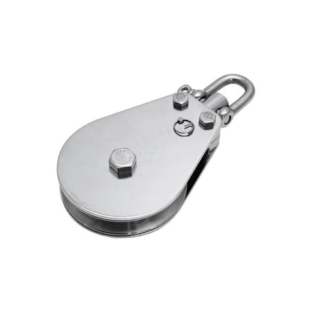 PULL-PRO D SHACKLE BLOCK HILOAD, 3/8" W, 6.0", BB, 316 SS