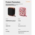 thumbnail image 3 of Cwatcun D156 Hard Shell Polaroid & Small Micro CCD Camera Case - Pink Portable Storage Bag with Adjustable Partition Storage, 900D+EVA Waterproof & Shockproof Design, Lightweight Travel-Friendly, 3 of 6