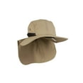 thumbnail image 2 of Top Headwear 4 Panel Large Bill Flap Sun Hat - Tan, 2 of 4