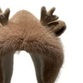 thumbnail image 2 of fenteer Women Antler Ears Hat Durable Plush Hat for Camping Shopping Outdoor Coffee, 2 of 8