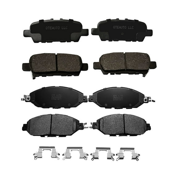 Set of 8 Front-Rear Ceramic Brake Pad Kit For 2014-2019 Nissan Pathfinder