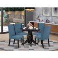 thumbnail image 4 of East West Furniture Dining Room Set Black, SHFL5-BLK-21, 4 of 4