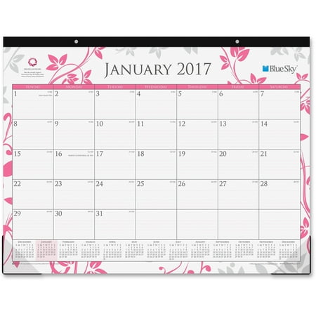 Blue Sky, BLS18016, Breast Cancer Awareness Desk Pad, 1 Each, Multicolor
