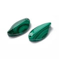 thumbnail image 3 of 5pcs Gemstone Pendants Natural Malachite Grade A Leaf Green 28x15x6mm Hole: 0.8mm DIY, 3 of 4