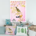 thumbnail image 3 of Designart 'Beautiful Bright Birds Sitting On Branch' Traditional Framed Art Print, 3 of 4
