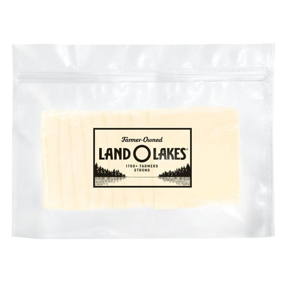 Land O Lakes White American Cheese, Sliced (Fresh, Plastic Bag)