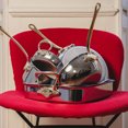 thumbnail image 6 of Mauviel M'Cook B 5-Ply Polished Stainless Steel Frying Pan With Brass Handle, 10.2-in, 6 of 6