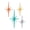 C, variant on Dserhfy 4Pcs Metal Starburst Wall Decoration Retro Mini Mid-Century Starburst Wall Art Sculpture Home Bedroom Living Room Bathroom Wall Decorative Sign