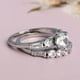 thumbnail image 4 of XWSHYW Anillos Regalo de Boda de Diamantes Redondos y Diamantes Completos a La Moda para Mujer 1 Juego, 4 of 6