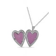 thumbnail image 3 of Sterling Silver Crown Heart Locket Pendant 18 Inches, 3 of 3