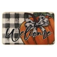 thumbnail image 2 of Qwtwty Home Decor Pumpkin Maple Crystal Velvet Floor Mat Home Entrance Door Mat Thickened Foyer Floor Mat, 2 of 7