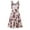 Pink, variant on IROINNID A-Line Dress For Women Fashion Sleeveless Printed Skinny V-Neck Knee-Length Dress