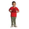 thumbnail image 3 of Little Brothers Rule Cute Younger Bro Youth T Shirt Tee Boys Infant Toddler Brisco Brands 12M, 3 of 5