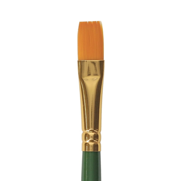 Pro Art Brush Gold Nylon Flat #12, Paint Brushes, Acrylic Paint Brush Set,  Paint Brushes Acrylic Painting, Small Paint Brushes, Paintbrush, Acrylic