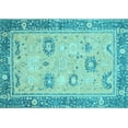 thumbnail image 1 of Ahgly Company Indoor Rectangle Oriental Light Blue Traditional Area Rugs, 5' x 8', 1 of 4
