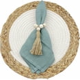 thumbnail image 4 of 6PCS Wood Bead Napkin Rings with Tassels , Farmhouse Wood Napkin Holder Boho Napkin Rings , Natural Beaded Wood Napkin Rings Set for Christmas Wedding Party Dining Table Decoration, 4 of 8