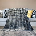 thumbnail image 2 of Orinice Snow Trees Winter Warm Lightweight Blanket Soft Fleece Blankets Throw Blanket Living Rooms Sofa Decor Cow Gifts All Seasons Exquisite Gifts for All Seasons Lightweight Soft Blanket 40x50in, 2 of 6